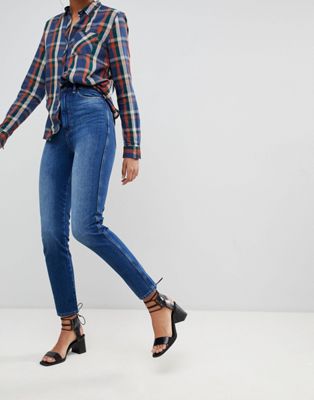 Pepe Jeans - Betty - Skinny jeans met hoge taille-Blauw