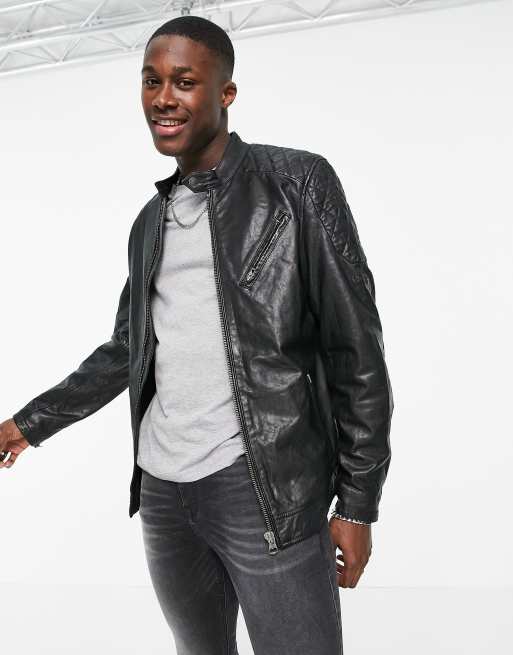 Pepe Jeans Defoe leather jacket