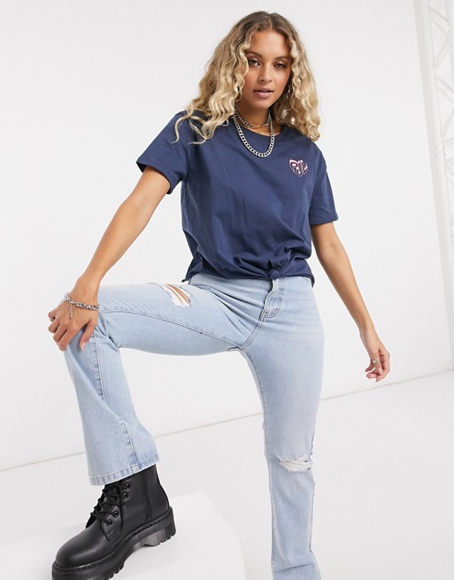 Pepe Jeans Fleur T-shirt in Navy