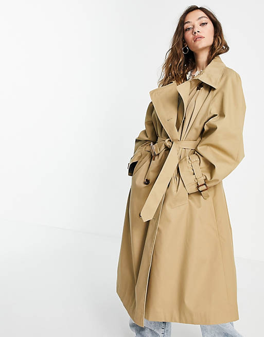 sconto 85% MODA DONNA Cappotti Trench Basic Beige M Pepe Jeans Trench 