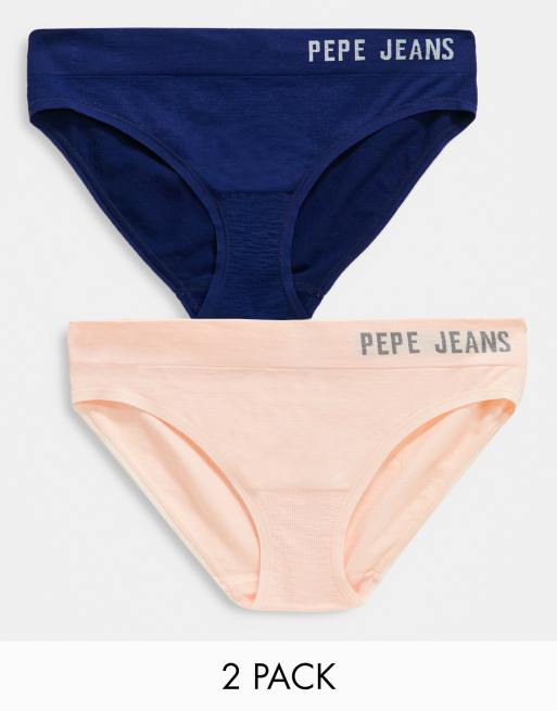 Pepe Jeans seamless hipster briefs in pale pink