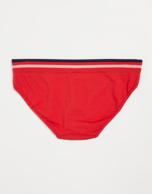 Pepe Jeans 2-pack briefs with cutouts in navy and winter red