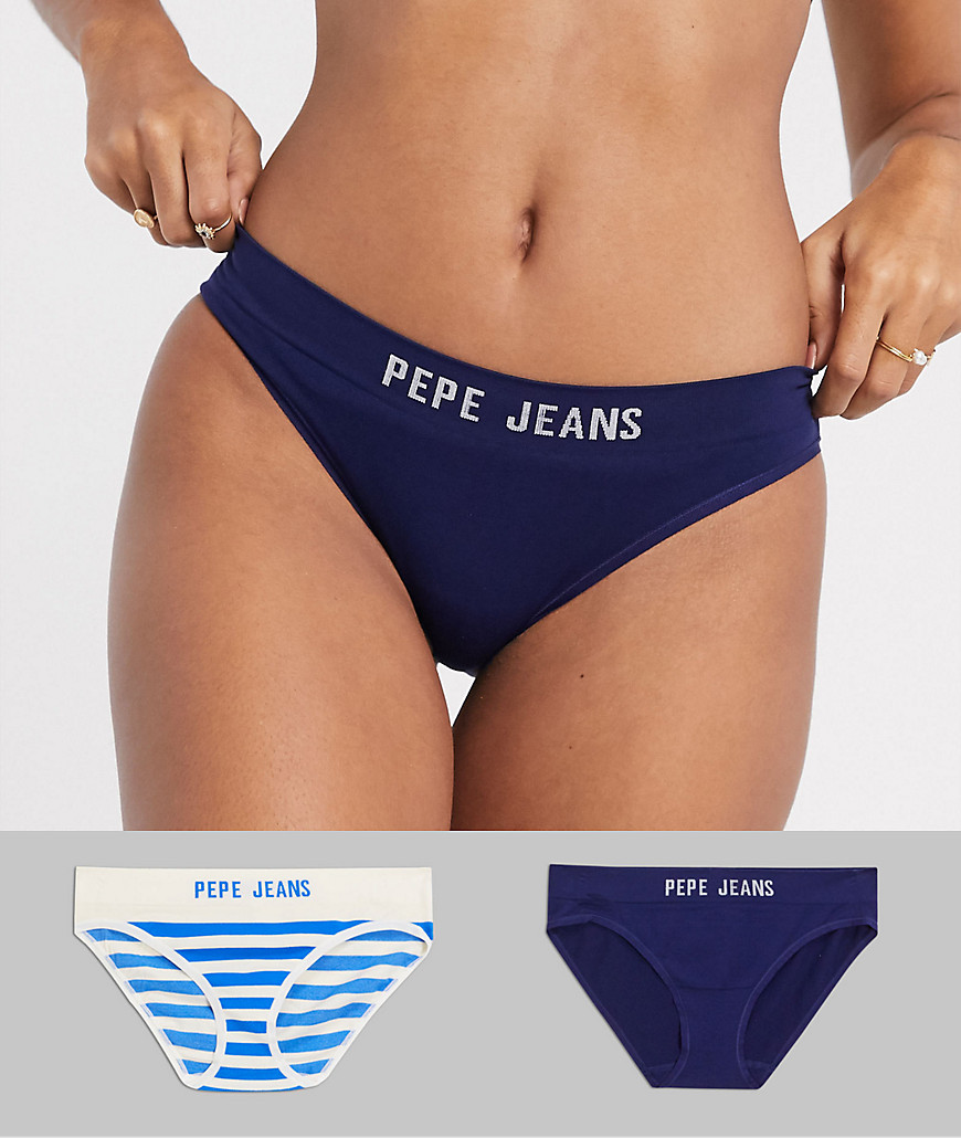 Pepe Jeans - Kira - Confezione da 2 slip senza cuciture-Multicolore