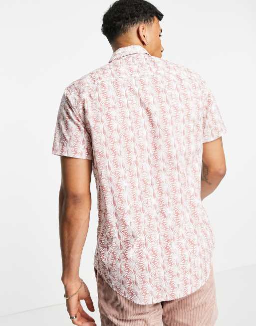 Pepe Jeans - Lincoln - Overhemd met print en korte mouwen in rood, 2 van 4