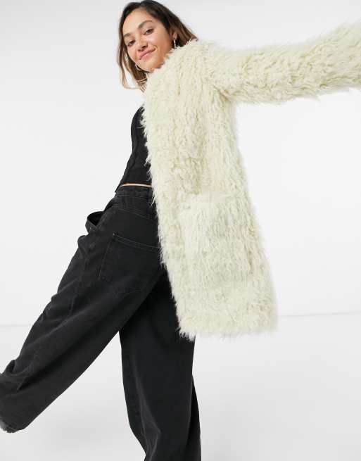 Pepe jeans clearance faux fur coat