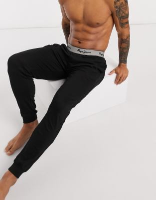 faux denim lounge pants