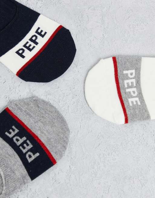 Pepe Jeans - Luneta - Socquettes - Bleu marine, gris et blanc, 2 de 4
