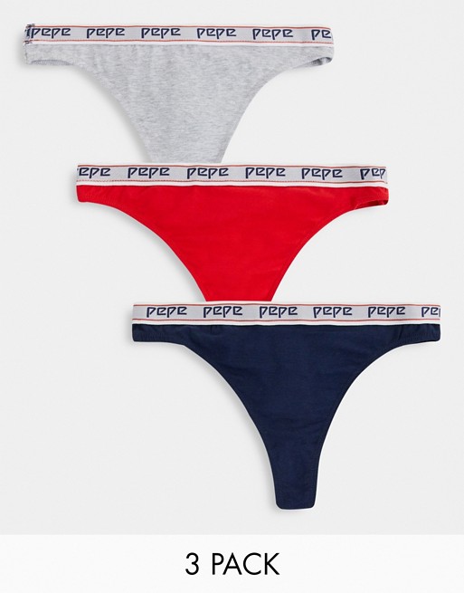 Pepe Jeans mairi 3 pack thongs
