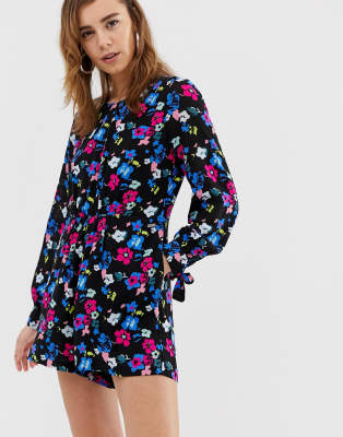 Pepe Jeans Nancy floral romper-Navy