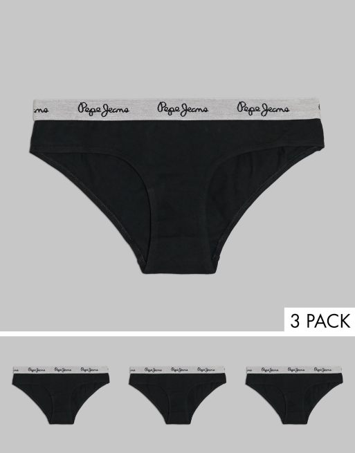 Pepe Jeans - Pakke med 3 sorte briefs