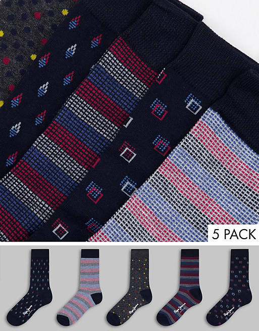 Pepe Jeans Penrod socks in 5 pack