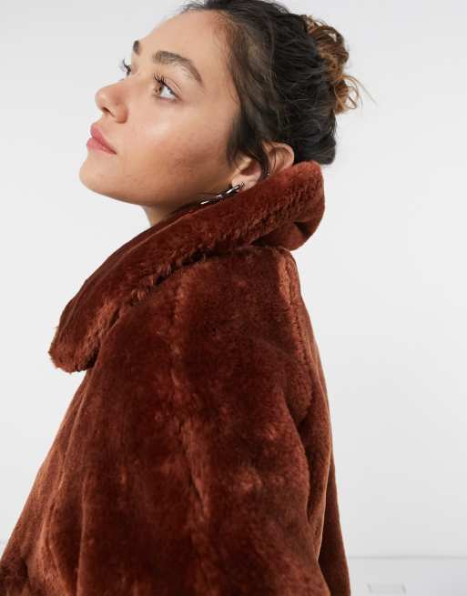 Pepe jeans fur store coat