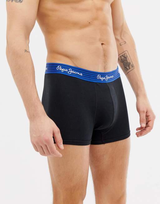 Pepe Jeans Short Trunk 3 pack in black