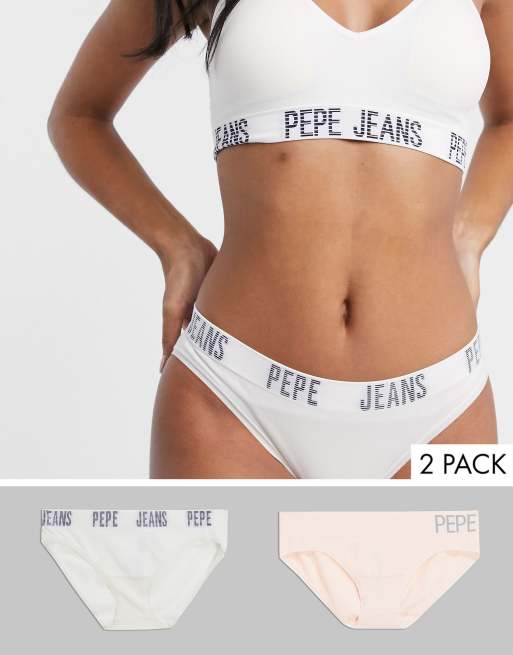 Pepe Jeans seamfree set in White