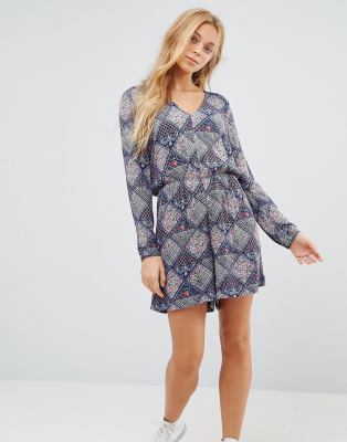 Pepe Jeans Tile Print Romper-Multi