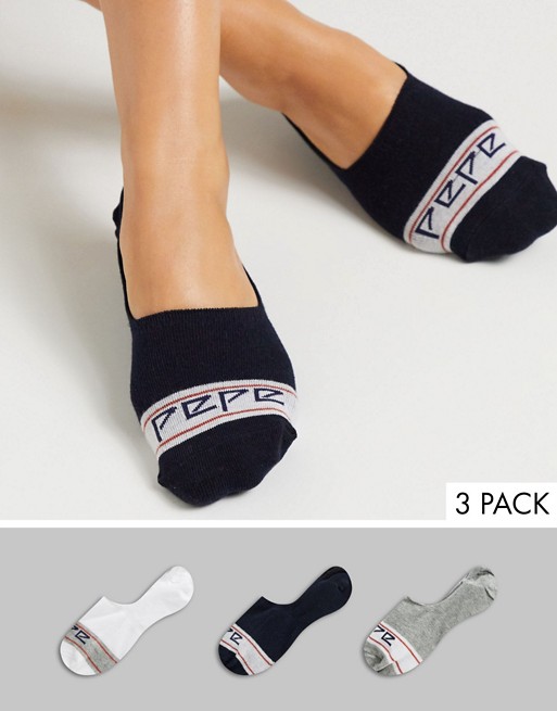 Pepe Winona 3 Pack Trainer Socks