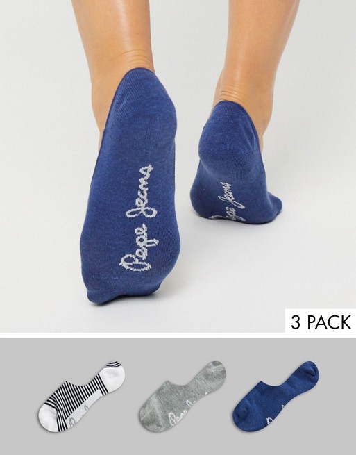 Pepe Wren 3 Pack Trainer Socks