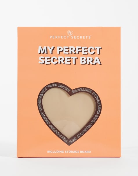 Perfect Secret ultimate reuseable stick on bra with storage board in beige - view 1