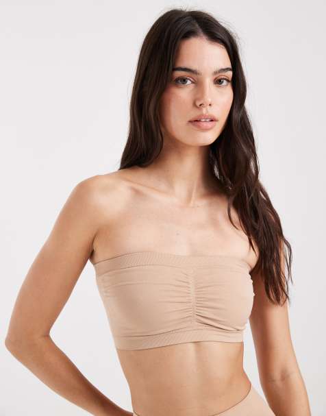 Perfect Secrets bandeau bra and medium shaper shorts in cappuccino - view 1