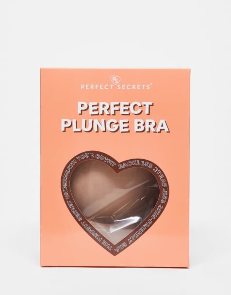 Perfect Secrets - Cappuccinofarvet perfekt selvklæbende bh med dyb udskæring - view 1