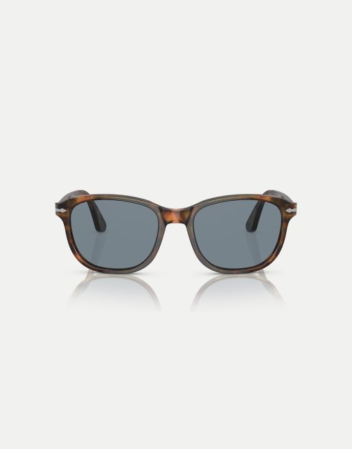 Persol - PO1935s - Lunettes de soleil rectangulaires à verres bleus - Café écaille de tortue, 3 de 4