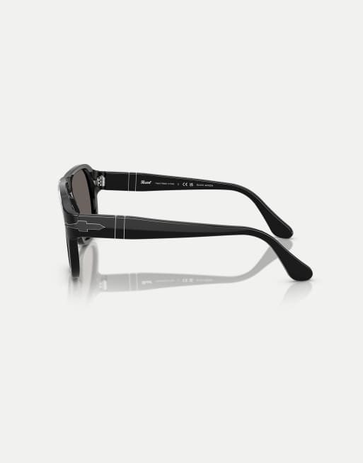 Persol - PO3310S Black Arrow - Lunettes de soleil rectangulaires à verres gris - Noir, 3 de 3