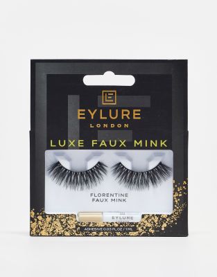 EYL Luxe Faux Mink Wimpern „Florentine“ – Natürlich Voluminös, Wiederverwendbar, Mit 18h-Kleber
