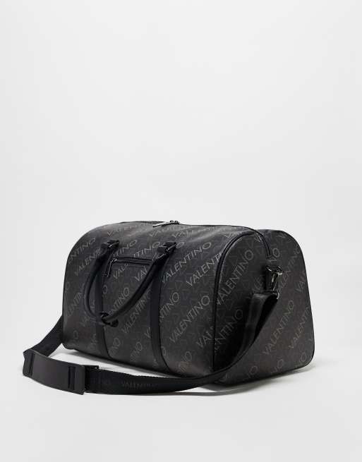 Petate negro con estampado integral Zefir de Valentino, 2 de 3
