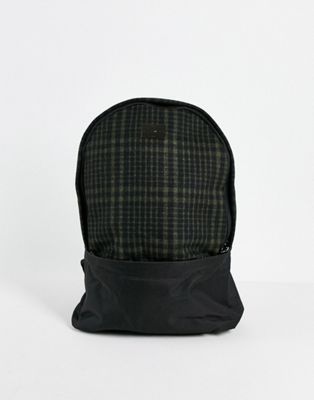Peter Werth check wool backpack in grey