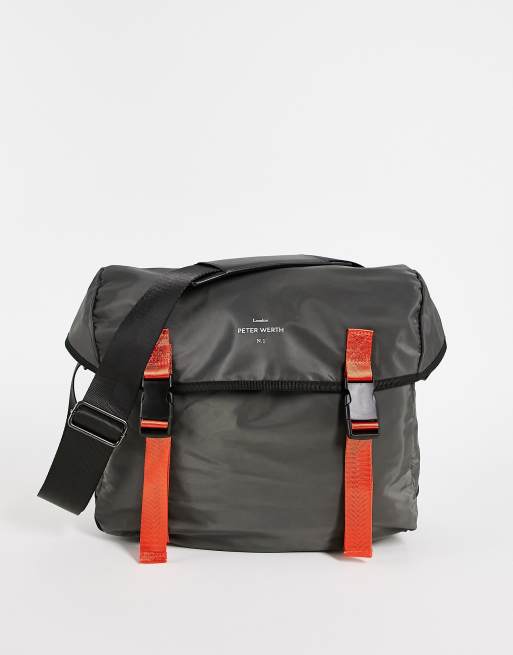 Peter Werth messenger bag in grey