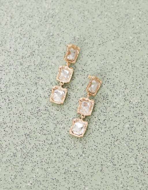 Petit Moments - Boucles d'oreilles à pendentifs cristaux - Doré, 2 de 3