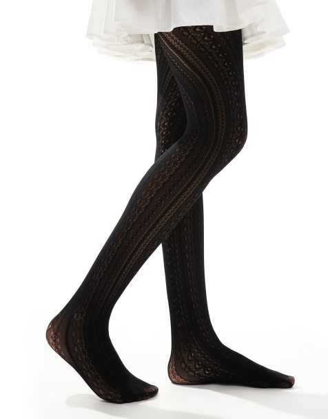 Petit Moments - Collant en maille pointelle - Noir - view 1