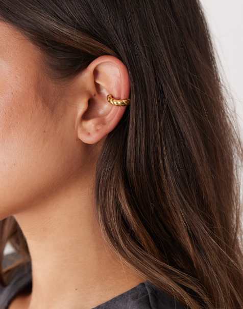 Petit Moments cranston vintage twist ear cuff in gold - view 1