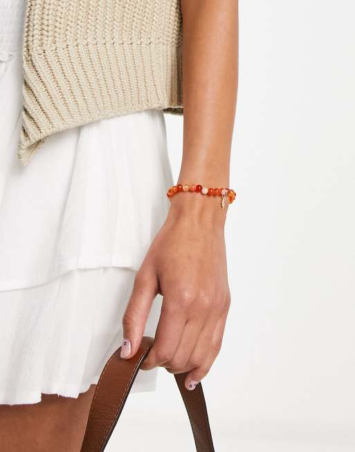 Petit Moments - Energy - Bracciale arancione con perline e charm  , 2 di 4