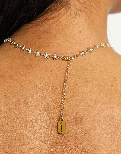 Petit Moments gold plated choker necklace in gold, 2 of 4