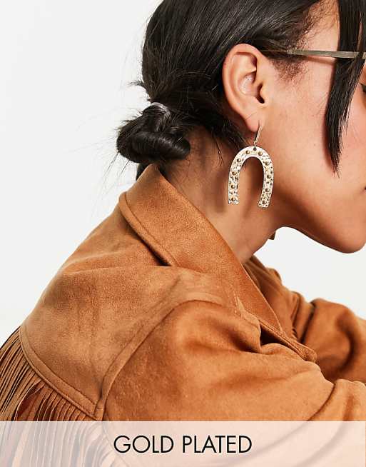 Gold plated horseshoe earrings Gold plated horseshoe earrings