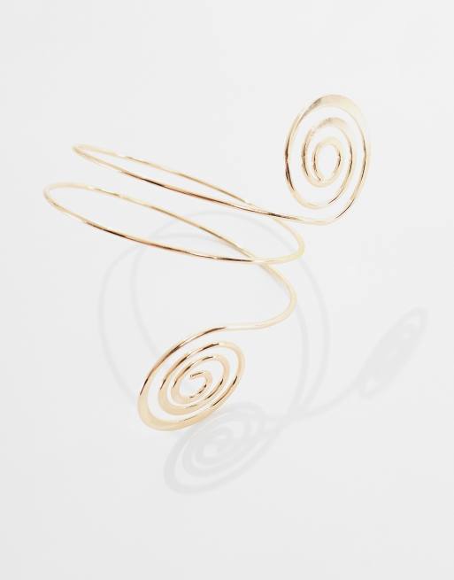 Petit Moments ispica swirl arm cuff bracelet in gold