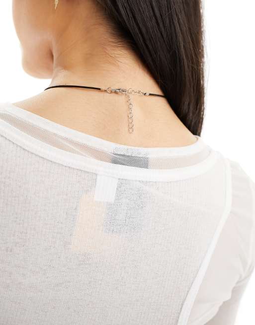 Petit Moments - Koordketting met kralen en oversized wervelhanger, 3 van 4