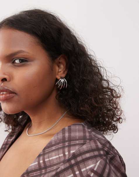 Petit Moments napa triple hoop earrings in silver - view 1