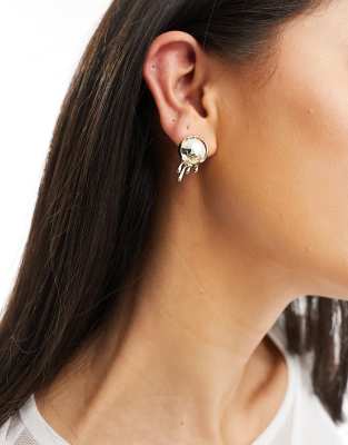 Petit Moments Petit Moments prince pearl molten drip stud earrings in gold
