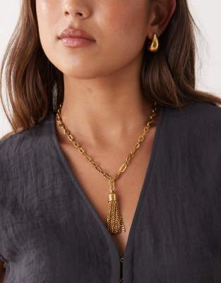 Petit Moments - Seabrook - Collier chaîne à détail pampille - Doré