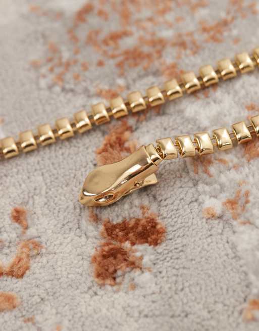 Petit Moments - Snake - Lariat schakelketting in goud, 2 van 3