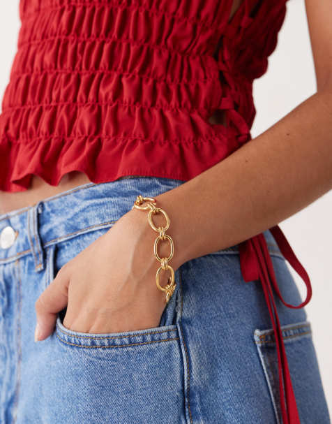 Petit Moments - Utica - Bracciale dorato a catenina con maglie aperte - view 1