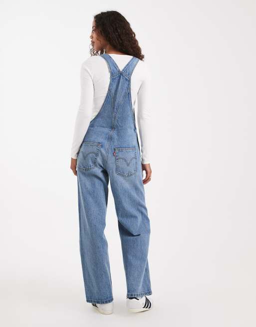 Peto vaquero azul claro holgado de Levi's , 3 de 4