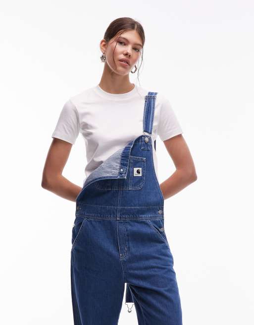 Peto vaquero azul con lavado medio de Carhartt WIP, 2 de 4