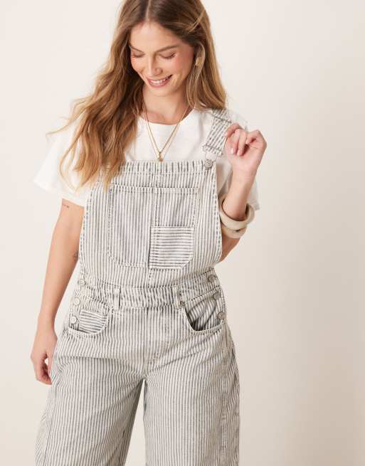 Peto vaquero multicolor a rayas Good Luck de Free People, 3 de 4