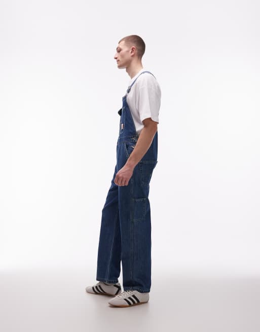 Peto vaquero unisex suelto de estilo worker con lavado azul medio de Levi's , 3 de 5