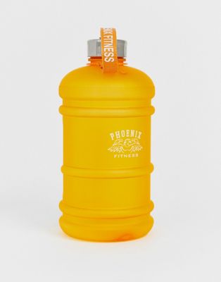 Phoenix Fitness - Waterfles met inhoud van 2 liter in oranje-Multi