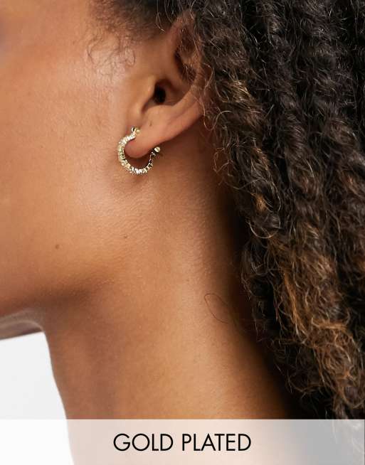 Pieces - 18K forgyldte krystalringe i guld