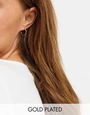 Gio Hoops - Shiny 18K Gold Plated main image 1